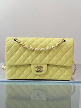 Chanel Classic Double Flap 20S Yellow Bag premium replica - image 4