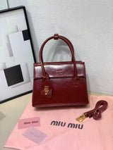 Miu Miu Solitaire Shiny Leather Red Bag premium replica - image 4