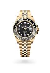 Rolex GMT-Master Ii Yellow Gold Black Dial Watch premium replica - image 2