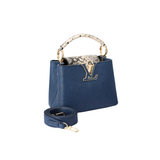 Louis Vuitton Ćapucines Taurillon Navy Blue Cap premium replica - image 2