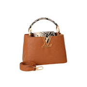 Louis Vuitton Ćapucines Taurillon Brown Cap premium replica - image 1