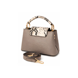 Louis Vuitton Ćapucines Steeple Grey Python Cap premium replica - image 3