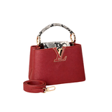 Louis Vuitton Ćapucines Taurillon Burgundy Cap premium replica - image 1