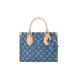 Louis Vuitton Onthego Pm Monogram Denim Blue Bag premium replica - image 3