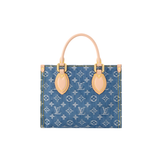 Louis Vuitton Onthego Pm Monogram Denim Blue Bag premium replica - image 1