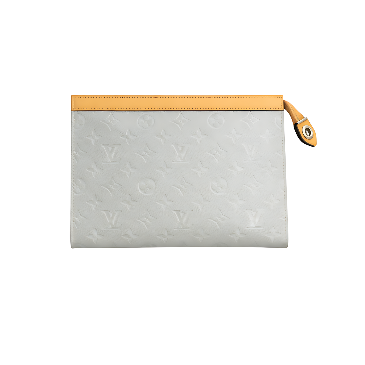 Louis Vuitton White Brown Lv Pouch premium replica - image 1