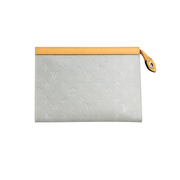 Louis Vuitton White Brown Lv Pouch premium replica - image 1