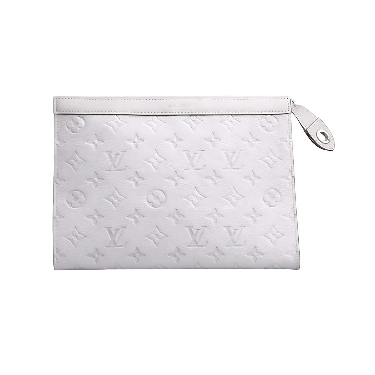 Louis Vuitton White Lv Design Pouch premium replica - image 1