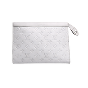 Louis Vuitton White Lv Design Pouch premium replica - image 1