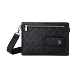 Louis Vuitton Black Wrist Canvas Pouch premium replica - image 1