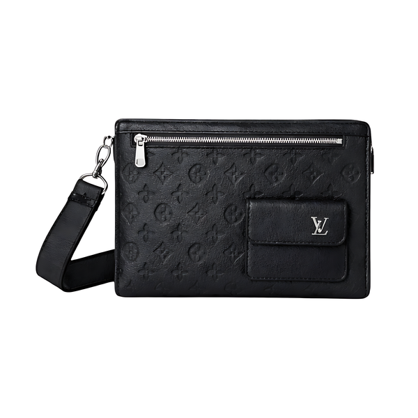 Louis Vuitton Black Wrist Canvas Pouch