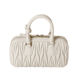 Miu Miu Arcadie Natelassé Nappa Leather Mini Wallet – White premium replica - image 2