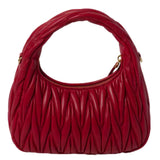 Miu Miu Wander Shoulder Matelassé Nappa Leather Wallet – Red premium replica - image 2