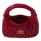 Miu Miu Wander Shoulder Matelassé Nappa Leather Wallet – Red premium replica - image 3