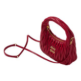 Miu Miu Wander Shoulder Matelassé Nappa Leather Wallet – Red premium replica - image 4