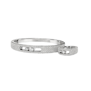 Messika Jewelry Move Noa Pavé Bangle Ring Set White Gold Diamonds Jewelry premium replica - image 1