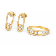 Messika Jewelry Noa Pavé Bangle Ring Set White Gold Diamonds Jewelry premium replica - image 1