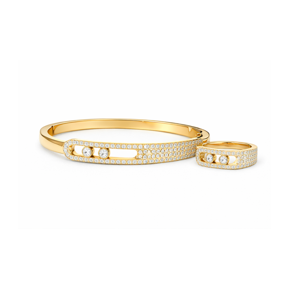 Messika Jewelry Banlge Set White Gold Diamonds Jewelry premium replica - image 1