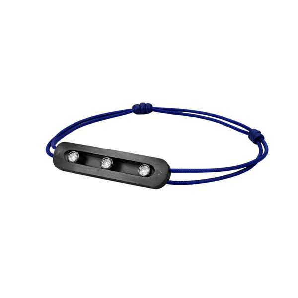 Messika Jewelry Blue Titanium Bracelet Natural Titanium Diamonds Jewelry