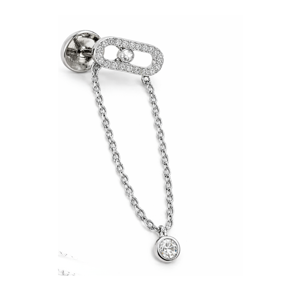 Messika Jewelry Uno Drop Pendant White Gold Diamonds Jewelry premium replica - image 1