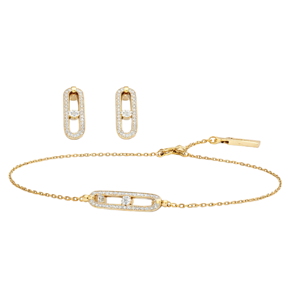 Messika Jewelry Uno Drop Pendant Yellow Gold Diamonds Jewelry premium replica - image 1