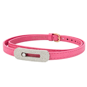 Messika Jewelry Leather Double Wrap Bracelet Pink Diamonds Jewelry premium replica - image 1