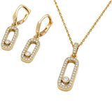 Messika Jewelry Long Pavé Station Necklace Earrings Set Jewelry premium replica - image 3