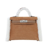 Hermès Mini Kelly Ii 20 Teddy Chamois Bag premium replica - image 1