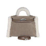 Hermès Mini Kelly Ii 20 Teddy Gris Caillou Bag premium replica - image 1