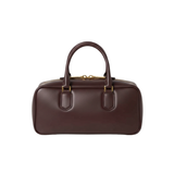 Miu Miu Solitaire Shiny Leather Dark Brown Bag premium replica - image 2