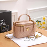 Chanel Small Vanity Case Chain Beige Bag premium replica - image 5