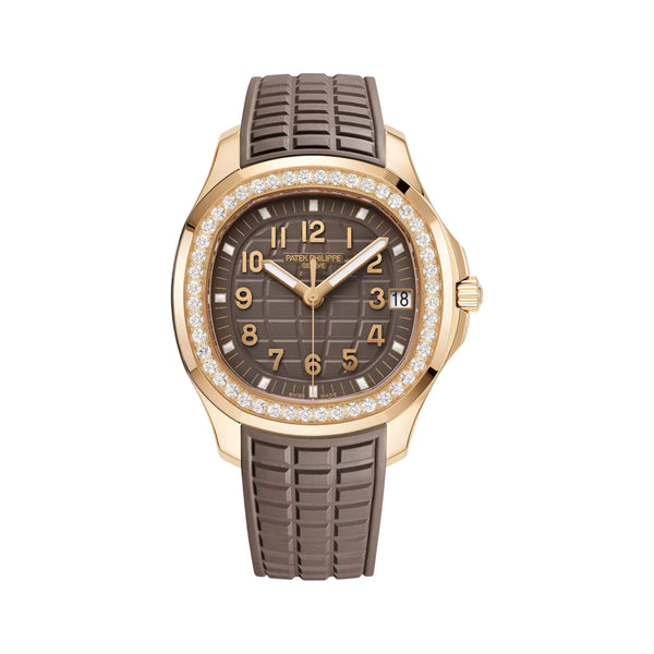 Patek Philippe Aquanaut Gold Taupe Brown Dial Watch