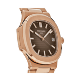 Patek Philippe Nautilus Rose Gold Brown Dial Watch premium replica - image 5