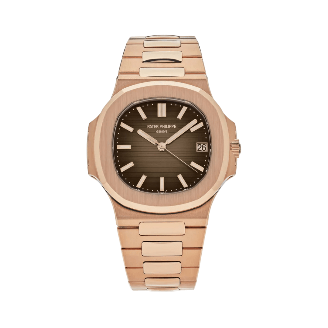 Patek Philippe Nautilus Rose Gold Brown Dial Watch premium replica - image 1