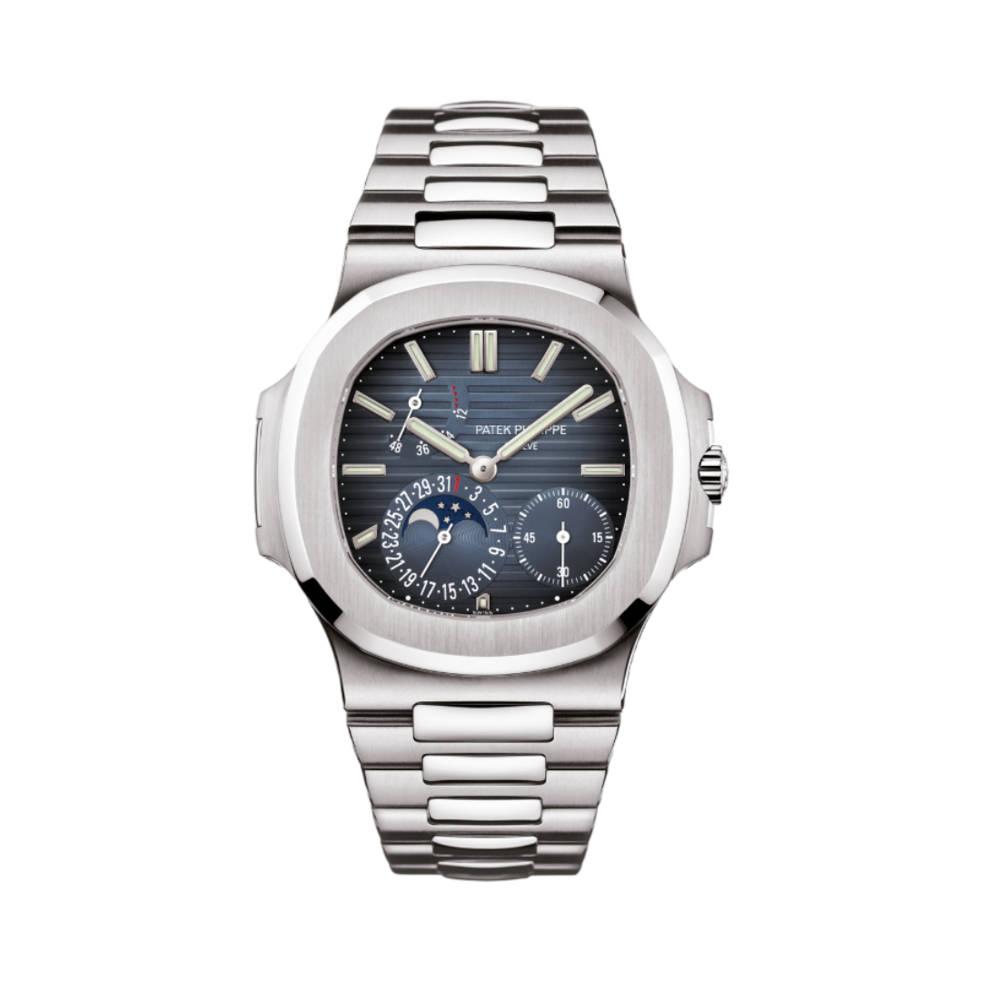Patek Philippe Nautilus Moon Phase Blue Dial Watch premium replica - image 1