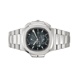 Patek Philippe Nautilus Time Sunburst Blue Dial Watch premium replica - image 4