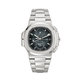 Patek Philippe Nautilus Time Sunburst Blue Dial Watch premium replica - image 1