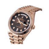 Rolex Day-Date Brown Ombré Diamond Dial Watch premium replica - image 4