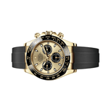 Rolex Gold Champagne Black Dial Watch premium replica - image 2