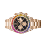 Rolex Rainbow Black Dial Watch premium replica - image 3
