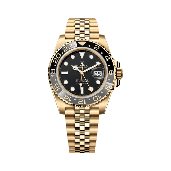 Rolex Yellow Gold Black Dial Watch