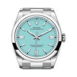Rolex Oyster Perpetual 36 Torquoise Blue Dial Watch premium replica - image 2