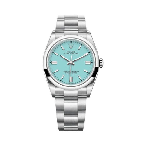 Rolex Oyster Perpetual 36 Torquoise Blue Dial Watch premium replica - image 1
