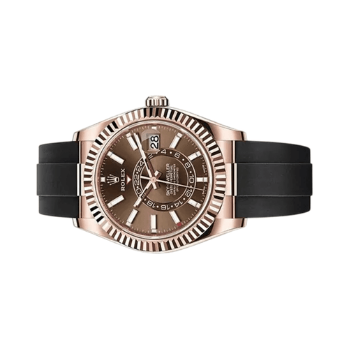 Rolex Rose Gold Chocolate Dial Watch premium replica - image 2