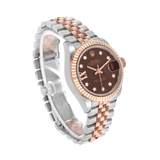 Rolex Datejust 28 Chocolate Diamond Dial Watch premium replica - image 2