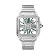 Cartier Santos De Skeleton Green Watch premium replica - image 1