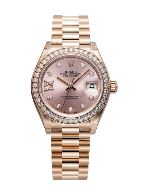 Rolex Datejust Rose Gold Diamond Watch premium replica - image 2