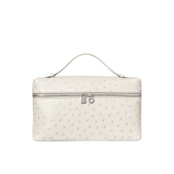 Loro Piana Extra Pocket L27 Ostrich Leather Bag