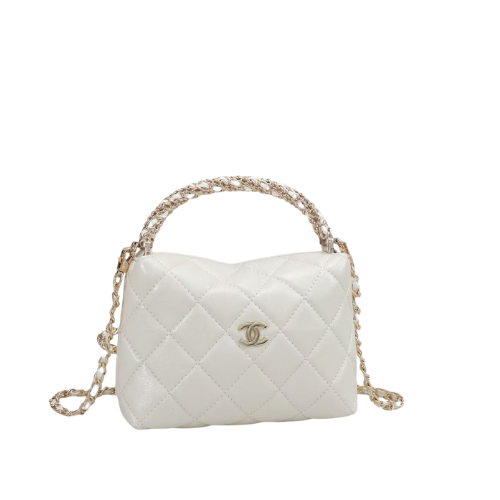 Chanel 19 White Flap Wallet