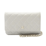 Chanel Grey Caviar Leather Wallet premium replica - image 1